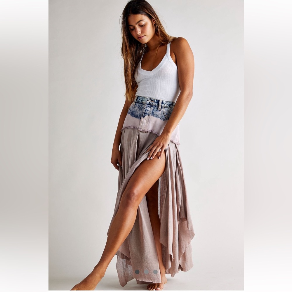 RARE FREE PEOPLE UNDER YOUR SPELL MAXI SKIRT | SIZE 8 (Medium )